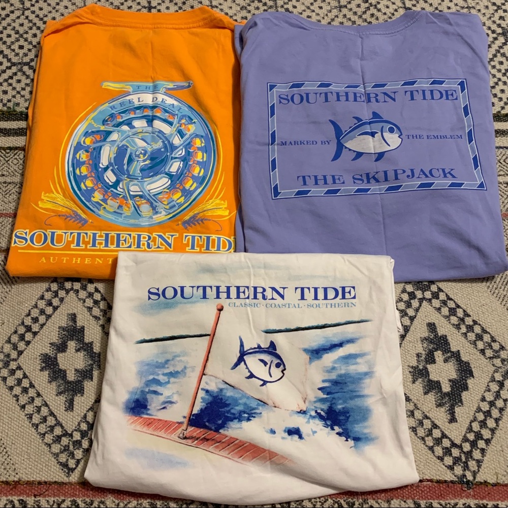 Lot of 3 Southern Tide Shirts Mens Size Medium